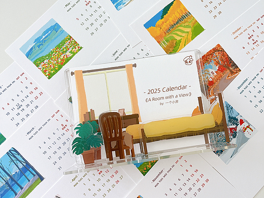 2025 Calendar《A Room with a View》