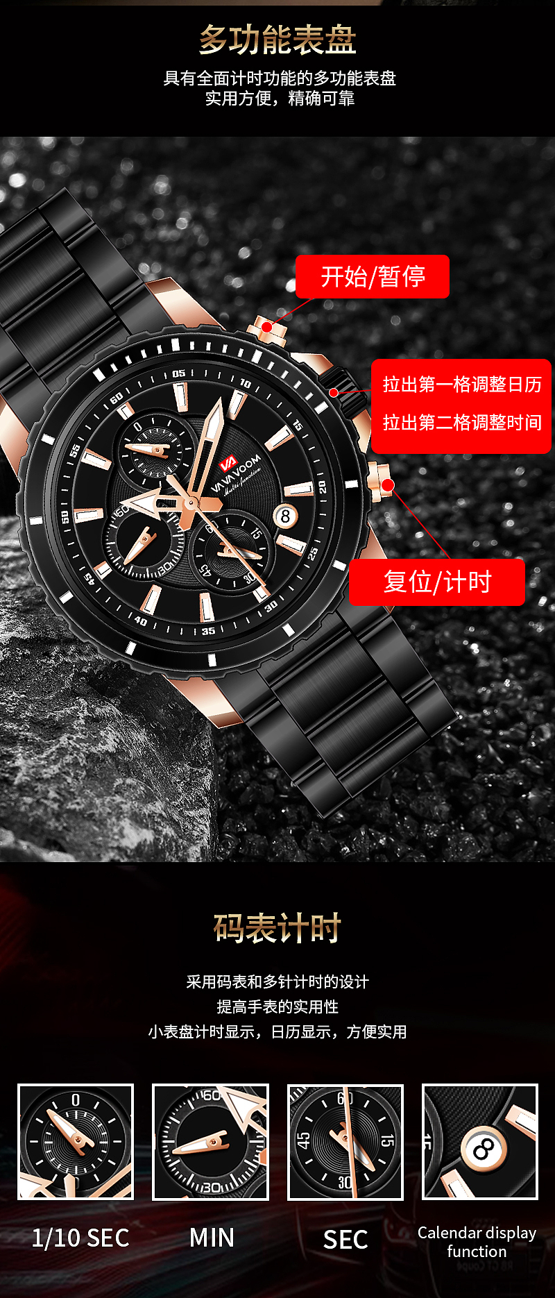 手表详情页（图ZMzg1MzA1NTUy） - 电商 - 站酷设计师UI设计团子原创素材 - 站酷ZCOOL