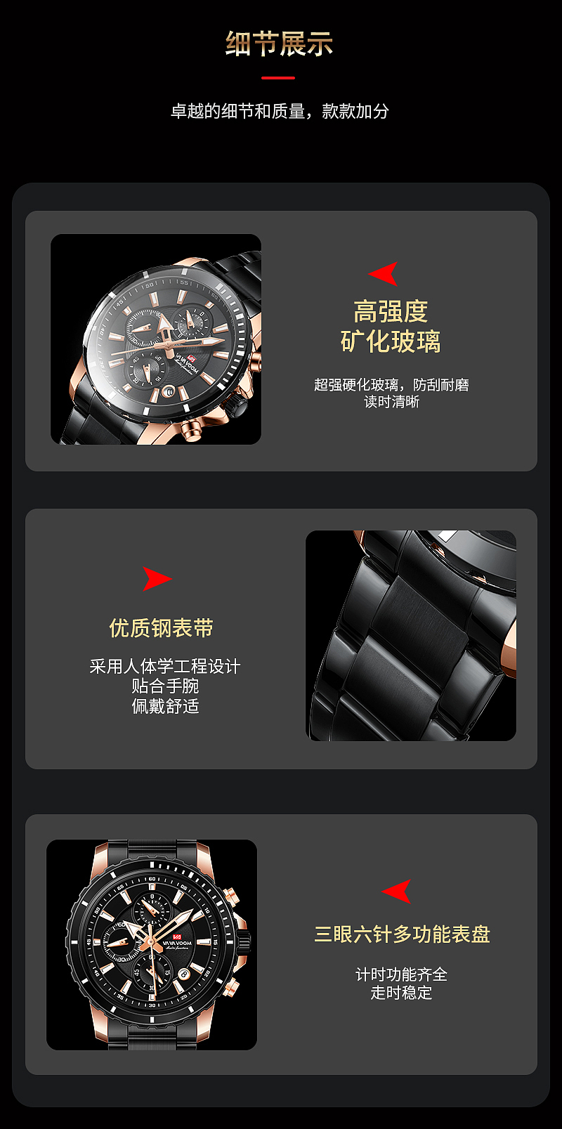 手表详情页（图ZMzg1MzA1NTY4） - 电商 - 站酷设计师UI设计团子原创素材 - 站酷ZCOOL