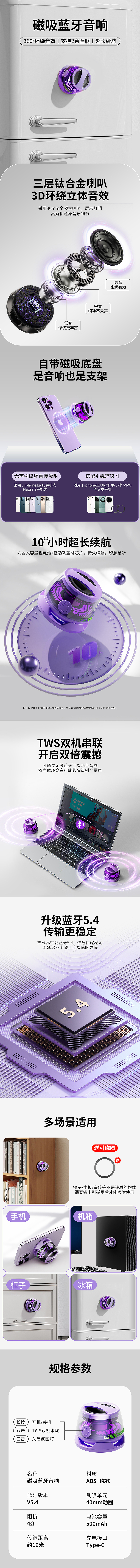 磁吸音响主图+点击图+详情