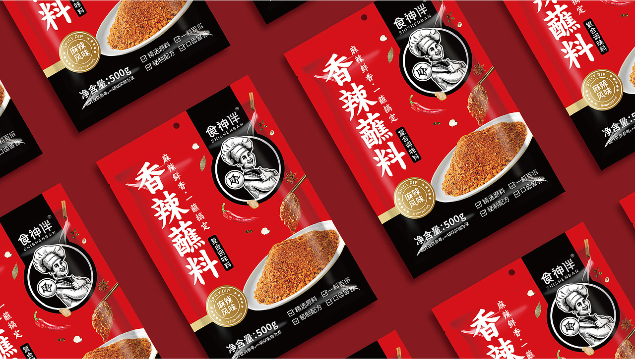 食神伴调料电商赛道包装策划设计案例