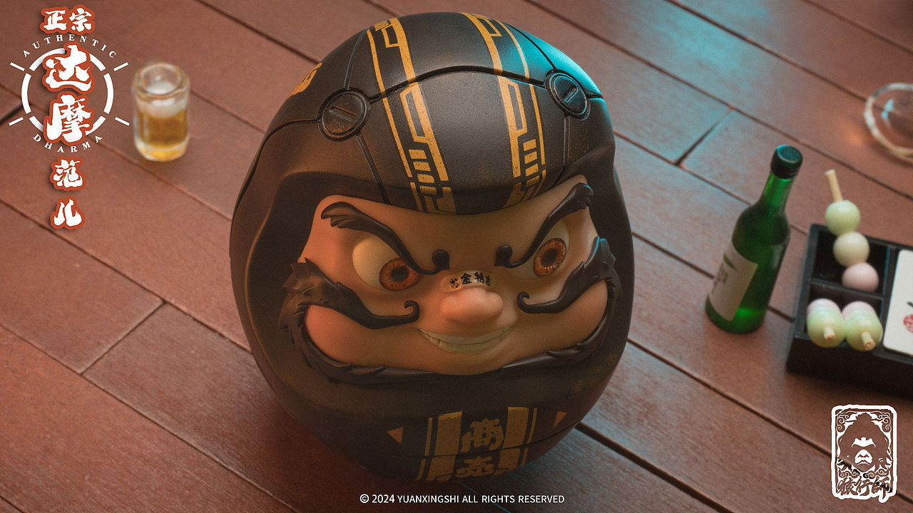 正宗达摩范儿系列 大願达摩＆商売繁盛达摩（图ZMzg1MzMzNTYw） - 产品摄影 - 站酷设计师猿行師原创素材 - 站酷ZCOOL