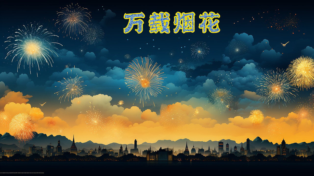 万载组合类烟花包装、鞭炮包装设计平面图