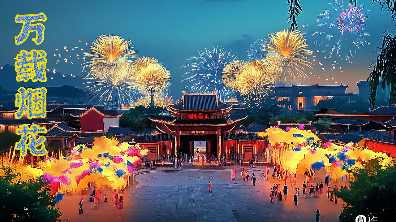 万载组合类烟花包装、鞭炮包装设计平面图