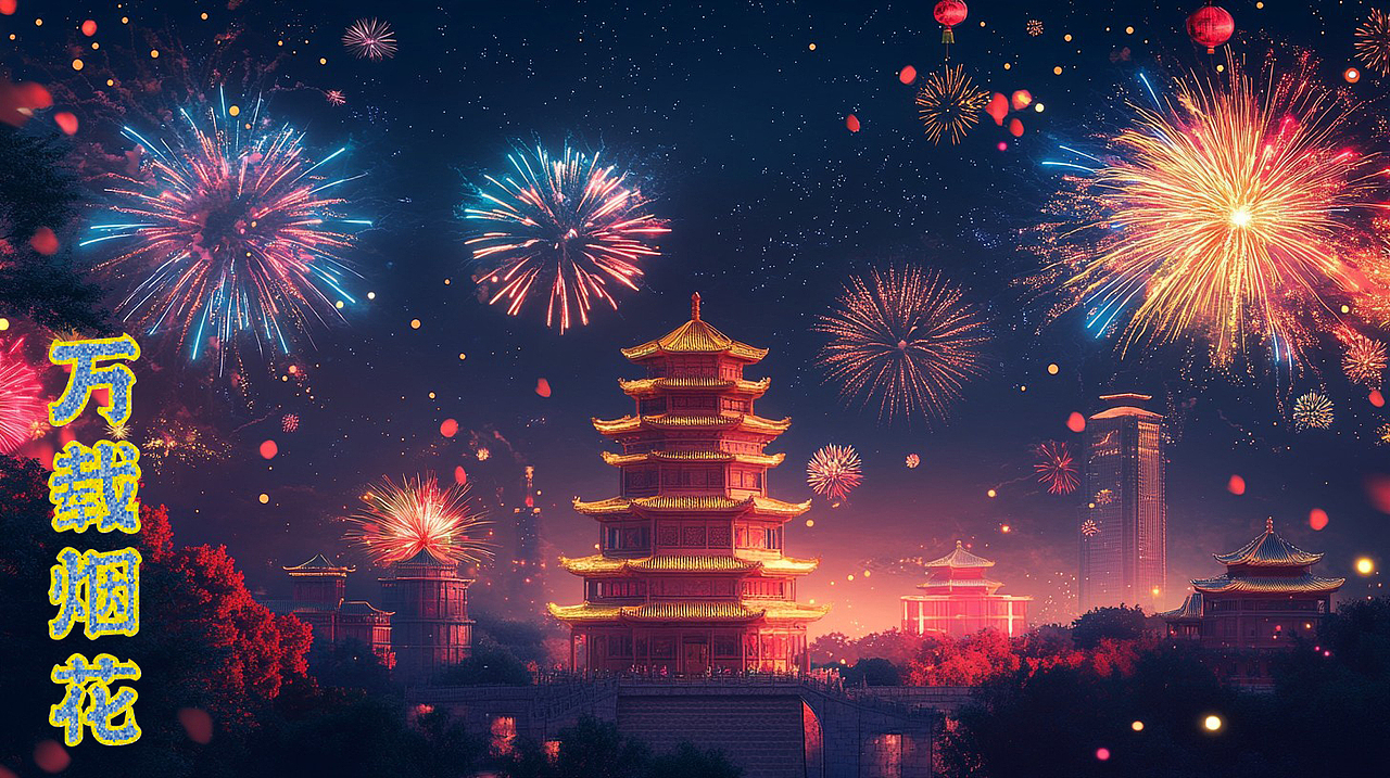 万载组合类烟花包装、鞭炮包装设计平面图