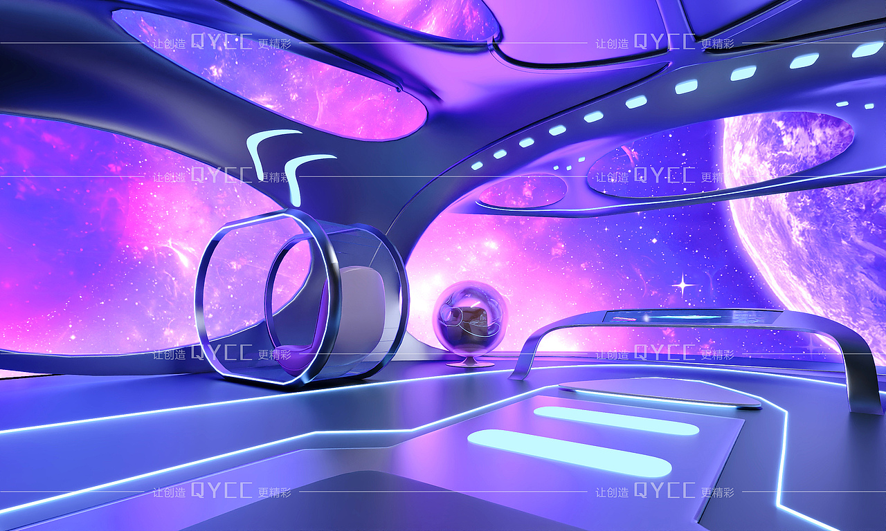 展厅设计-科幻工装空间设计