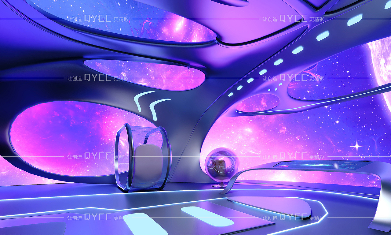 展厅设计-科幻工装空间设计