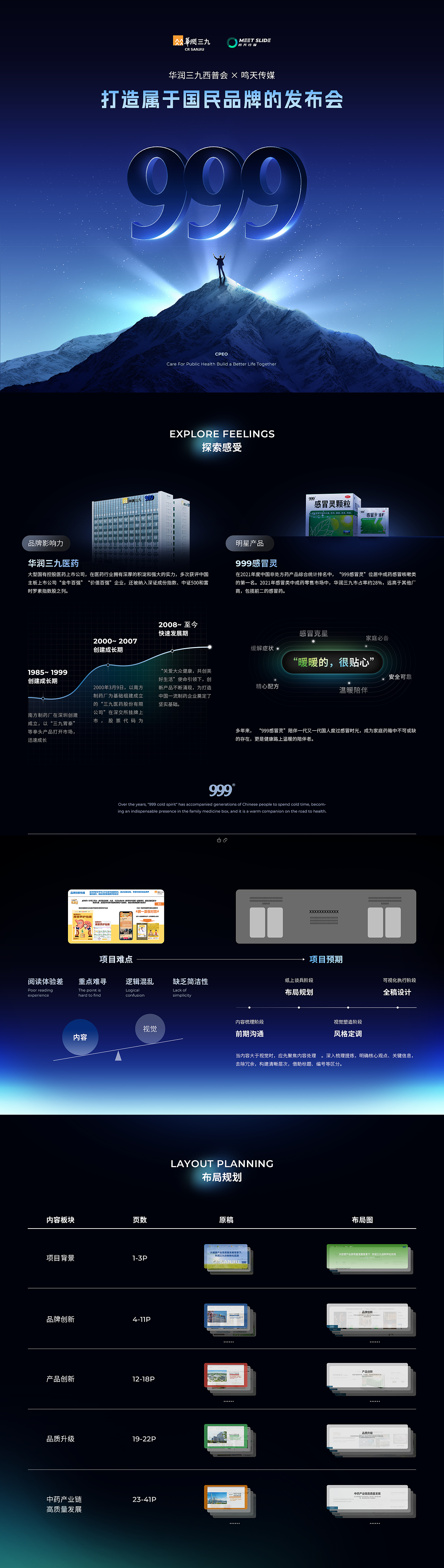 PPT定制/华润三九/发布会演示设计