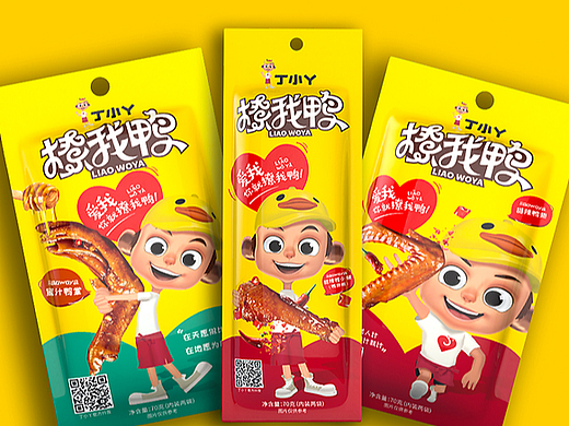 丁小丫 | 休闲零食 包装设计 卤味包装 品牌包装