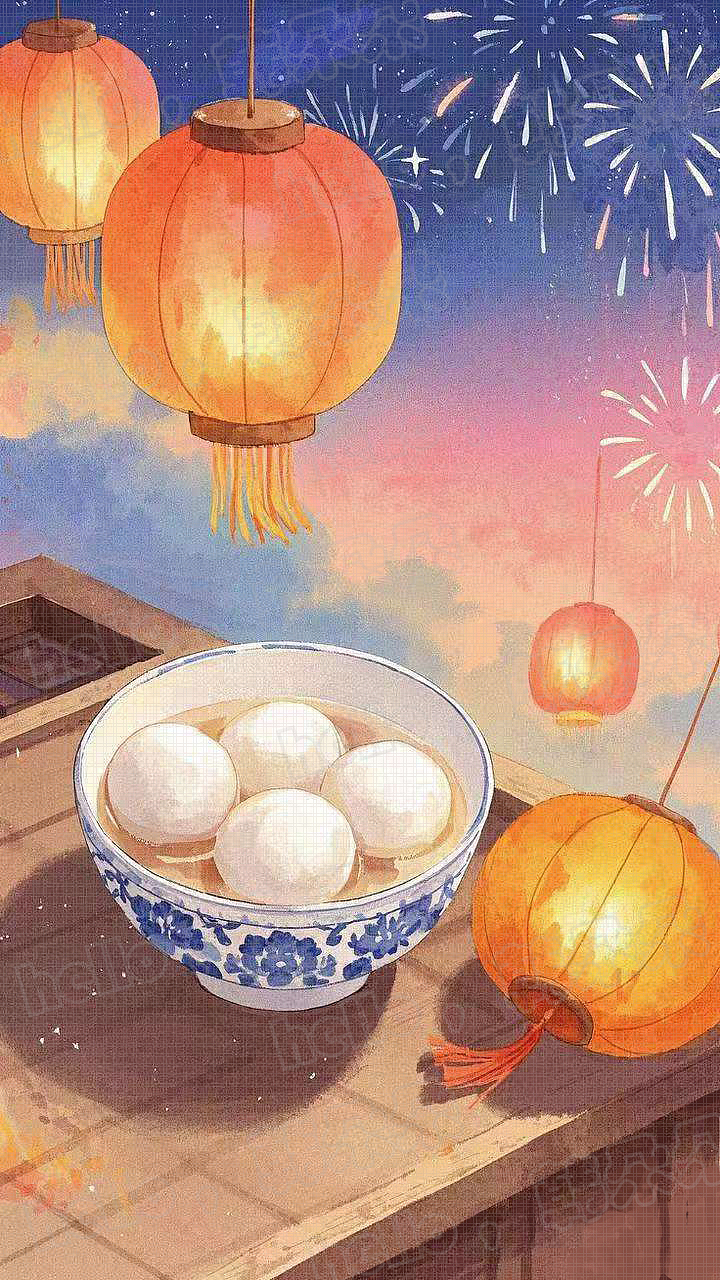 元宵节插画