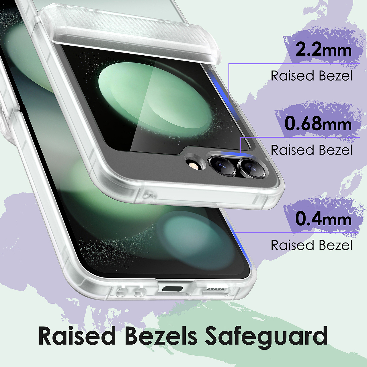 三星Galaxy Z Flip 5 折叠磨砂黑色手机壳