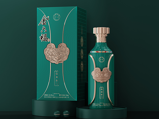 金六福酒 酒类白酒 白酒设计 品牌设计