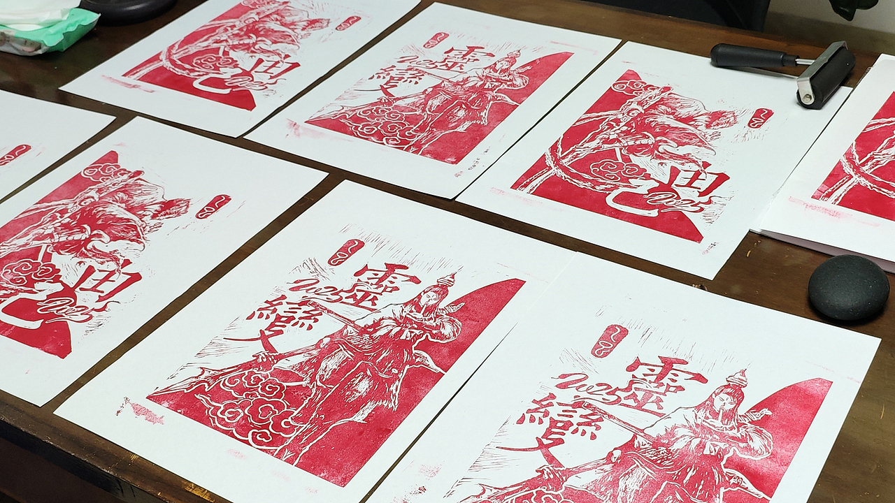 版画 - 2025 门神年画