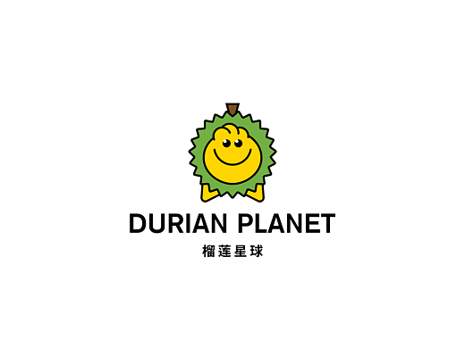 榴莲卡通logo设计