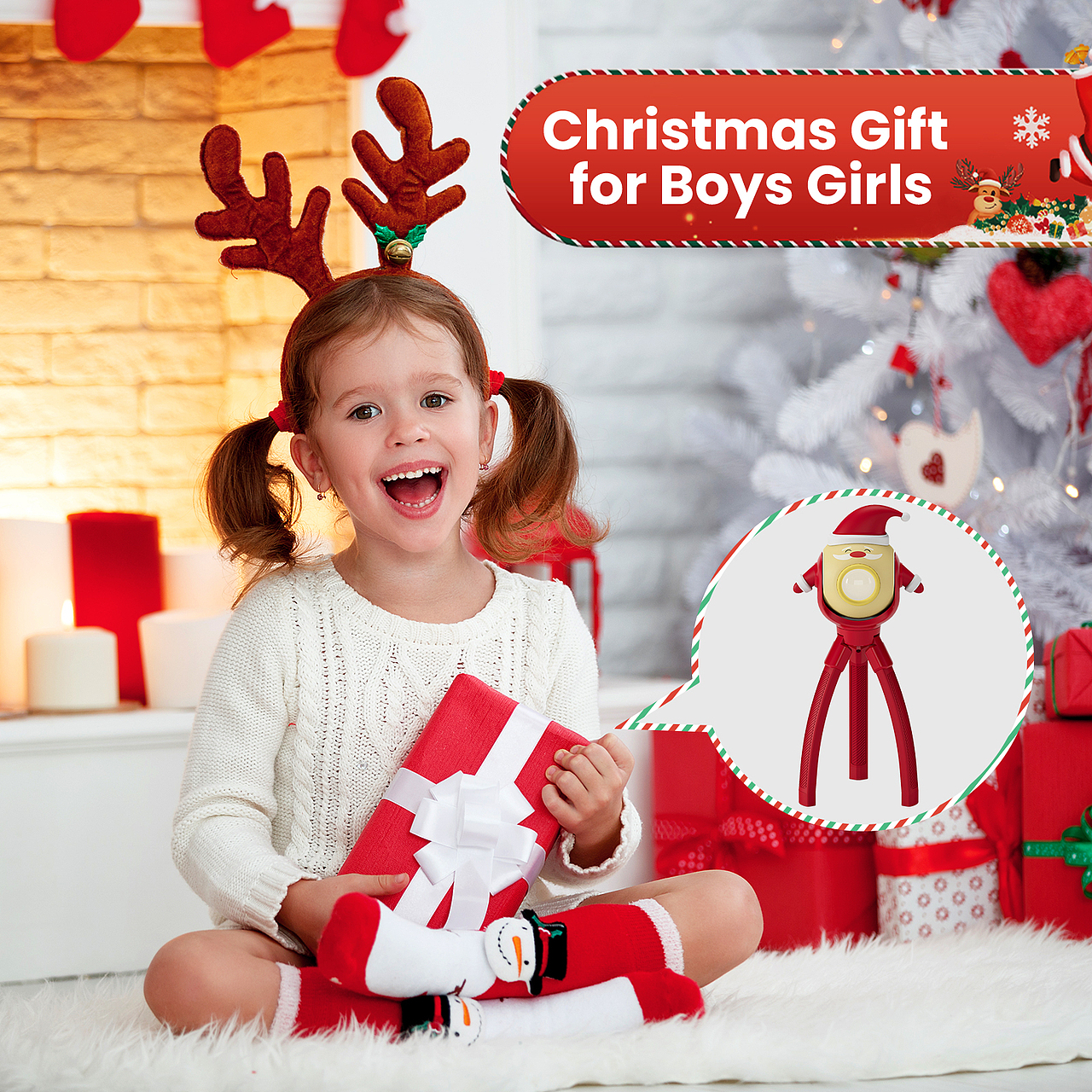 圣诞灯和麋鹿灯