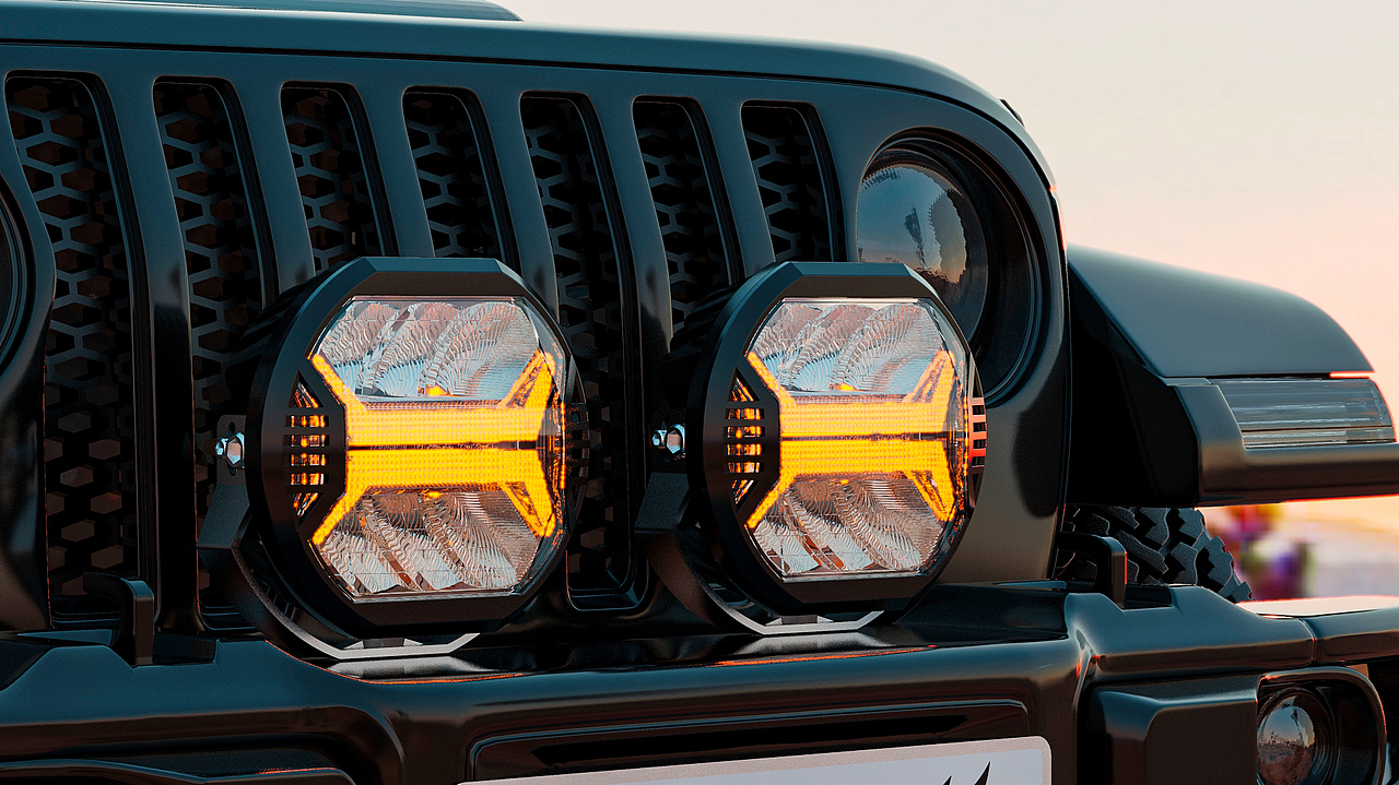 Jeep JL风洞车灯3维动画渲染（图ZMzg1NDAzNzEy） - 电商 - 站酷设计师RDSXSG原创素材 - 站酷ZCOOL