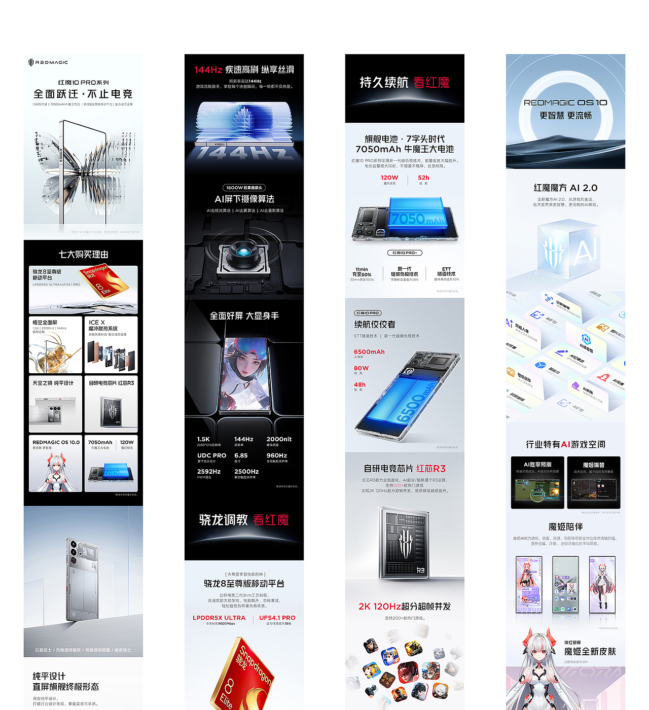 红魔10 Pro系列产品详情页设计