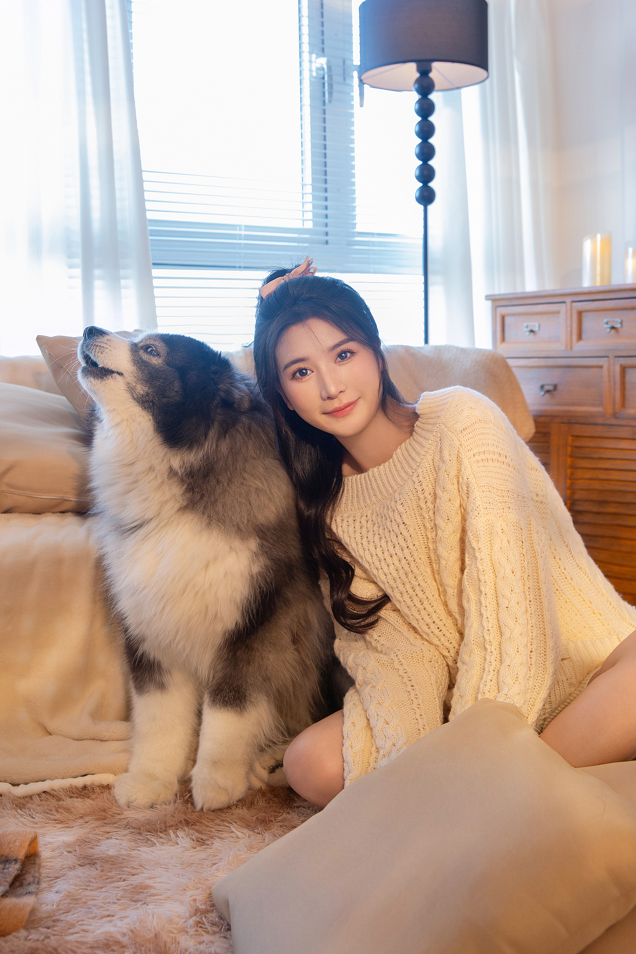 室内居家写真 和狗狗拍照 元气少女日记（图ZMzg1NDEwMDk2） - 人像摄影 - 站酷设计师深圳女摄LUMIN原创素材 - 站酷ZCOOL