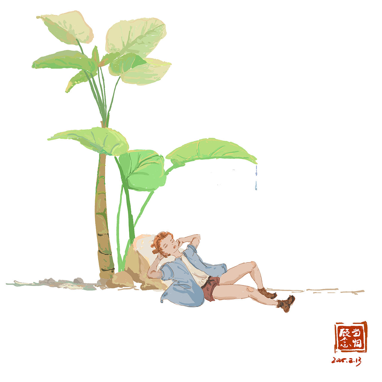 休憩片刻～（图ZMzg1NDExMDky） - 创作习作 - 站酷设计师顾念当归原创素材 - 站酷ZCOOL