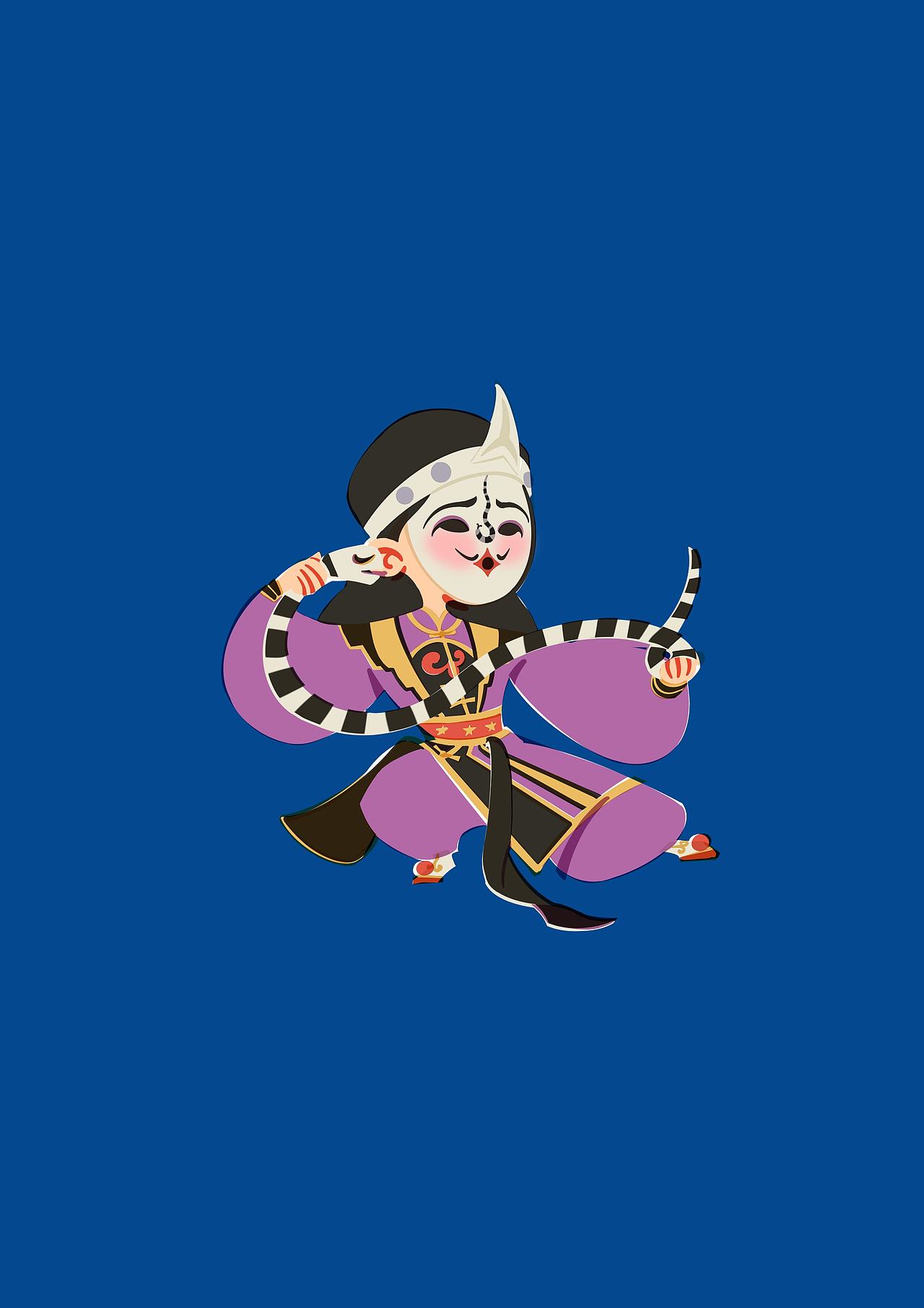 民俗插画｜英歌舞（图ZMzg1NDExNDI0） - 艺术插画 - 站酷设计师长可ZHANGKE原创素材 - 站酷ZCOOL