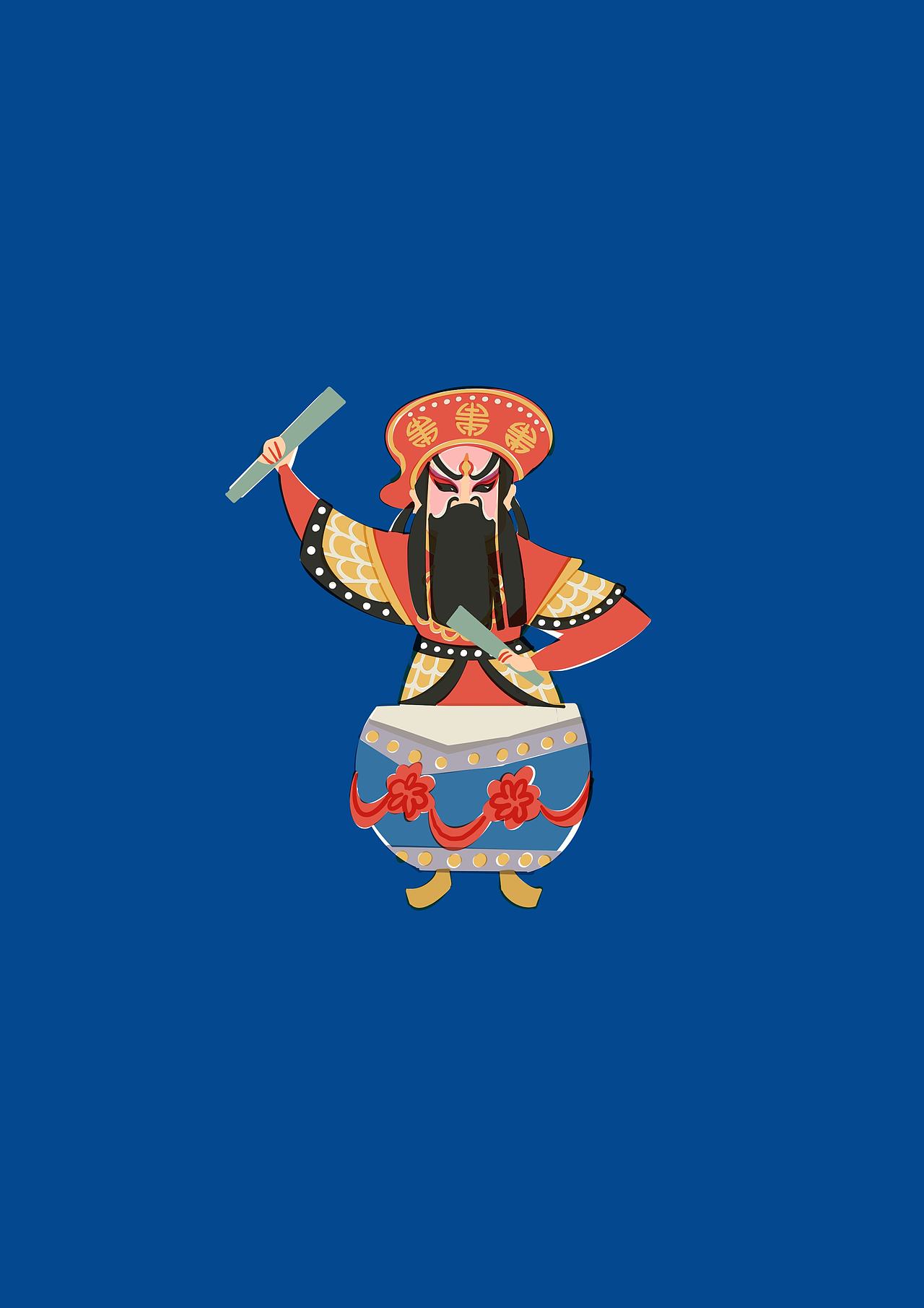 民俗插画｜英歌舞（图ZMzg1NDExNDEy） - 艺术插画 - 站酷设计师长可ZHANGKE原创素材 - 站酷ZCOOL