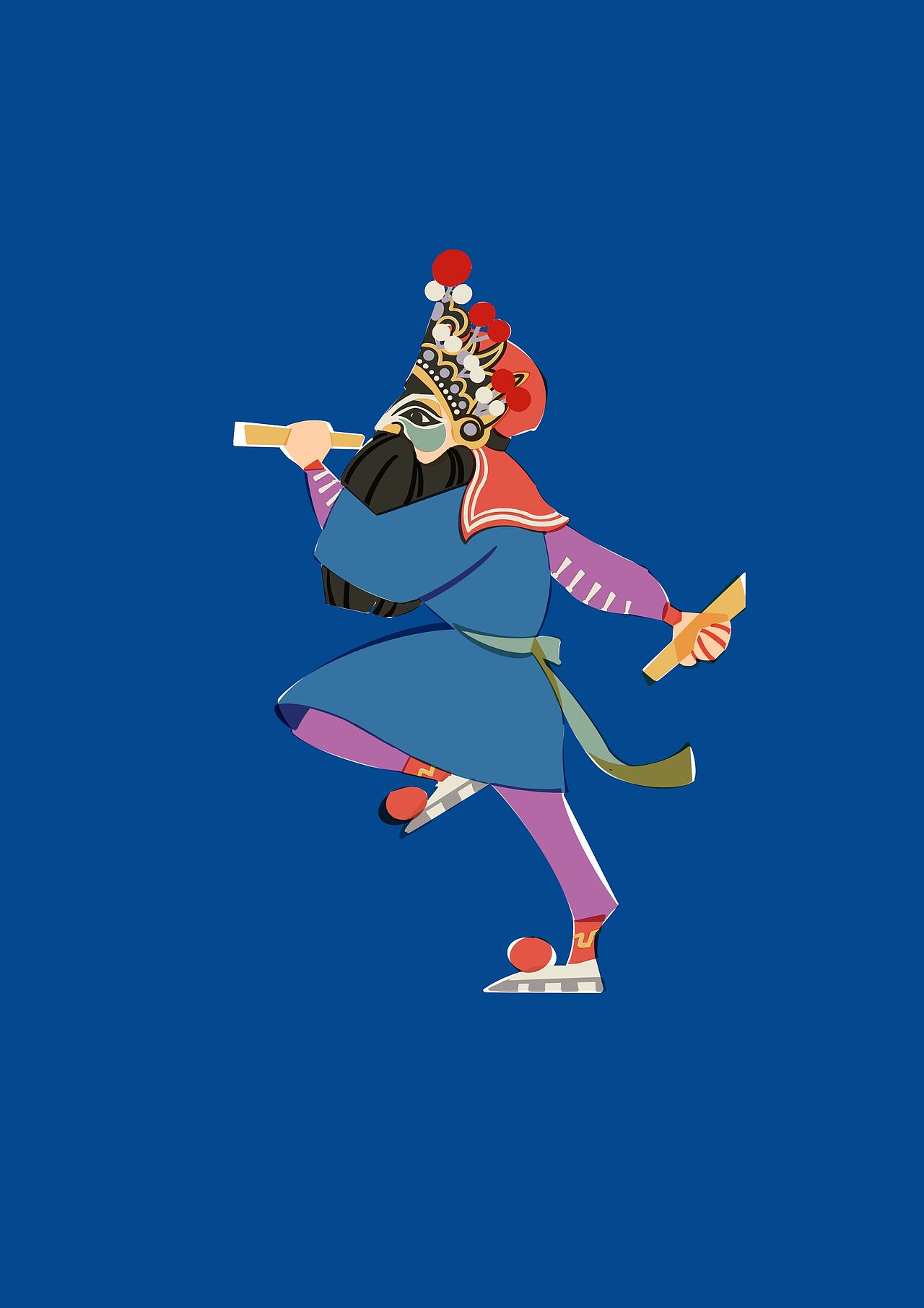 民俗插画｜英歌舞（图ZMzg1NDExNDE2） - 艺术插画 - 站酷设计师长可ZHANGKE原创素材 - 站酷ZCOOL