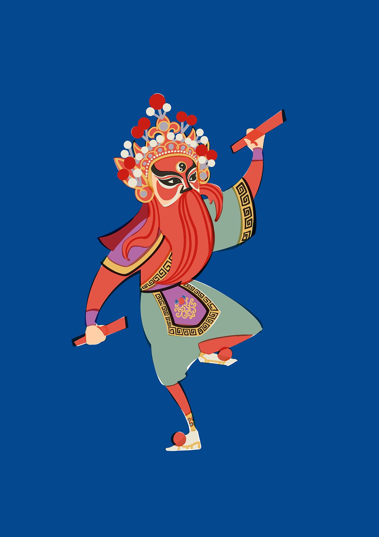 民俗插画｜英歌舞（图ZMzg1NDExNDIw） - 艺术插画 - 站酷设计师长可ZHANGKE原创素材 - 站酷ZCOOL