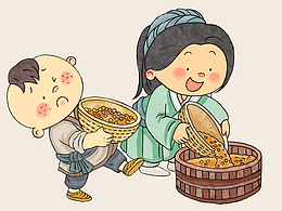 原創(chuàng)插畫 | 豆腐制作流程插畫