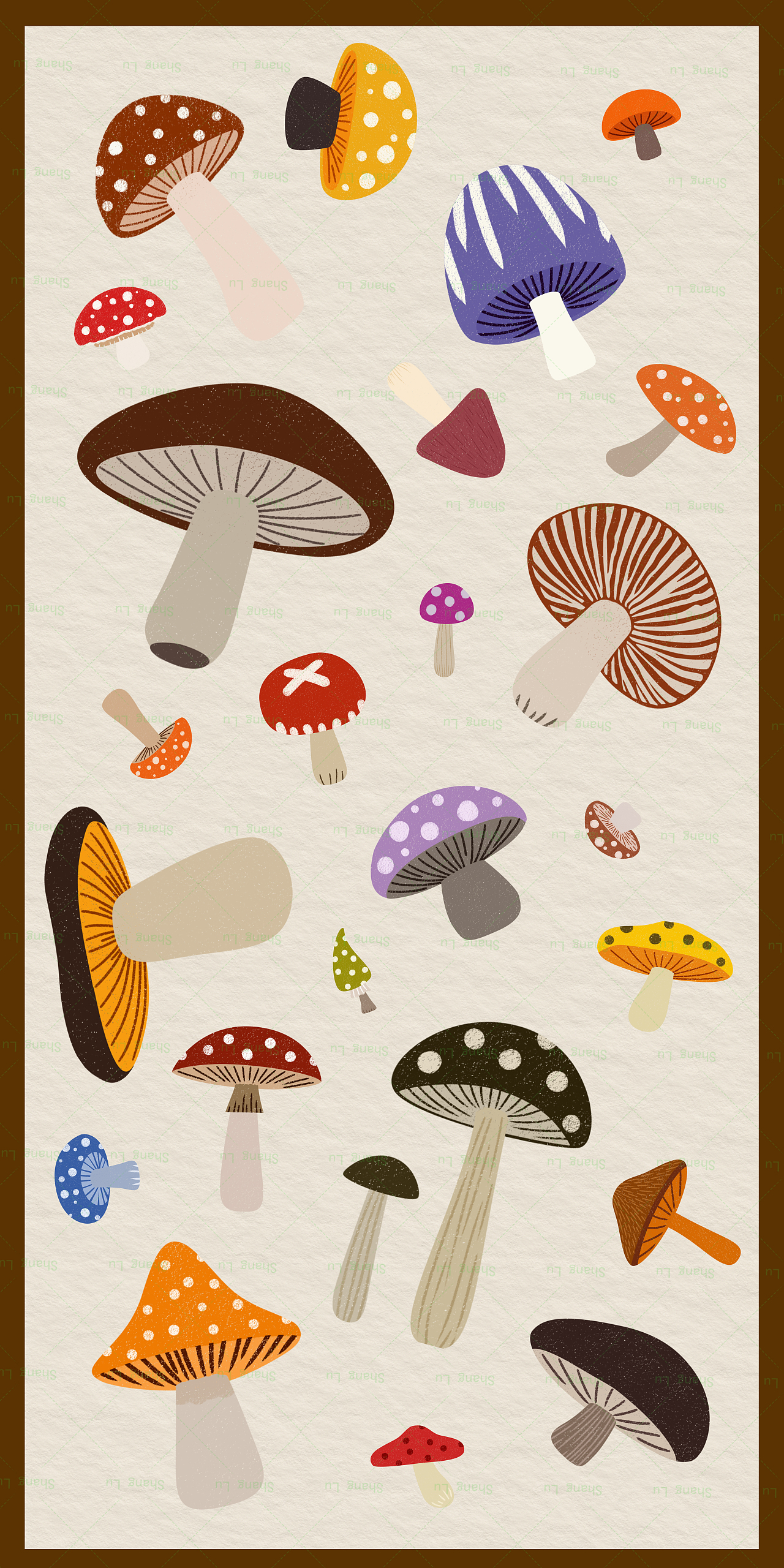 蘑菇蘑菇（图ZMzg1NDQ5NjEy） - 商业插画 - 站酷设计师一桶咸鱼原创素材 - 站酷ZCOOL