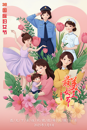 女神节海报（图ZMzg1NDUzMjY0） - AI作品 - 站酷设计师设计旅行者6原创素材 - 站酷ZCOOL