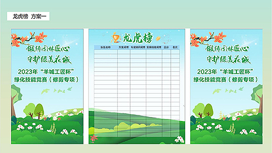 2023年“羊城工匠杯”绿化技能竞技（图ZMzg1NDU4NDA4） - 宣传物料 - 站酷设计师老合鸟子原创素材 - 站酷ZCOOL