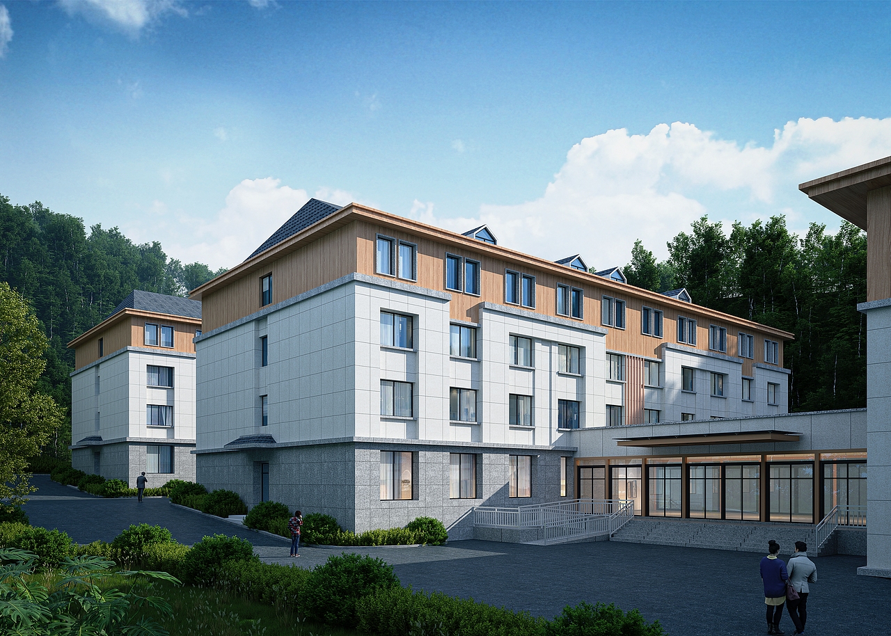 养老院渲染（图ZMzg1NDYwMTM2） - 建筑/空间 - 站酷设计师图图19372042709原创素材 - 站酷ZCOOL