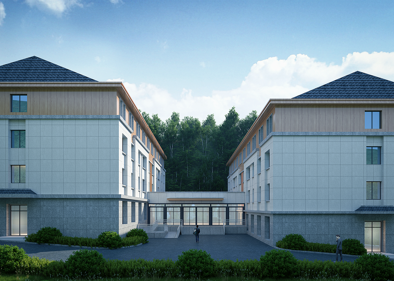 养老院渲染（图ZMzg1NDYwMTQw） - 建筑/空间 - 站酷设计师图图19372042709原创素材 - 站酷ZCOOL