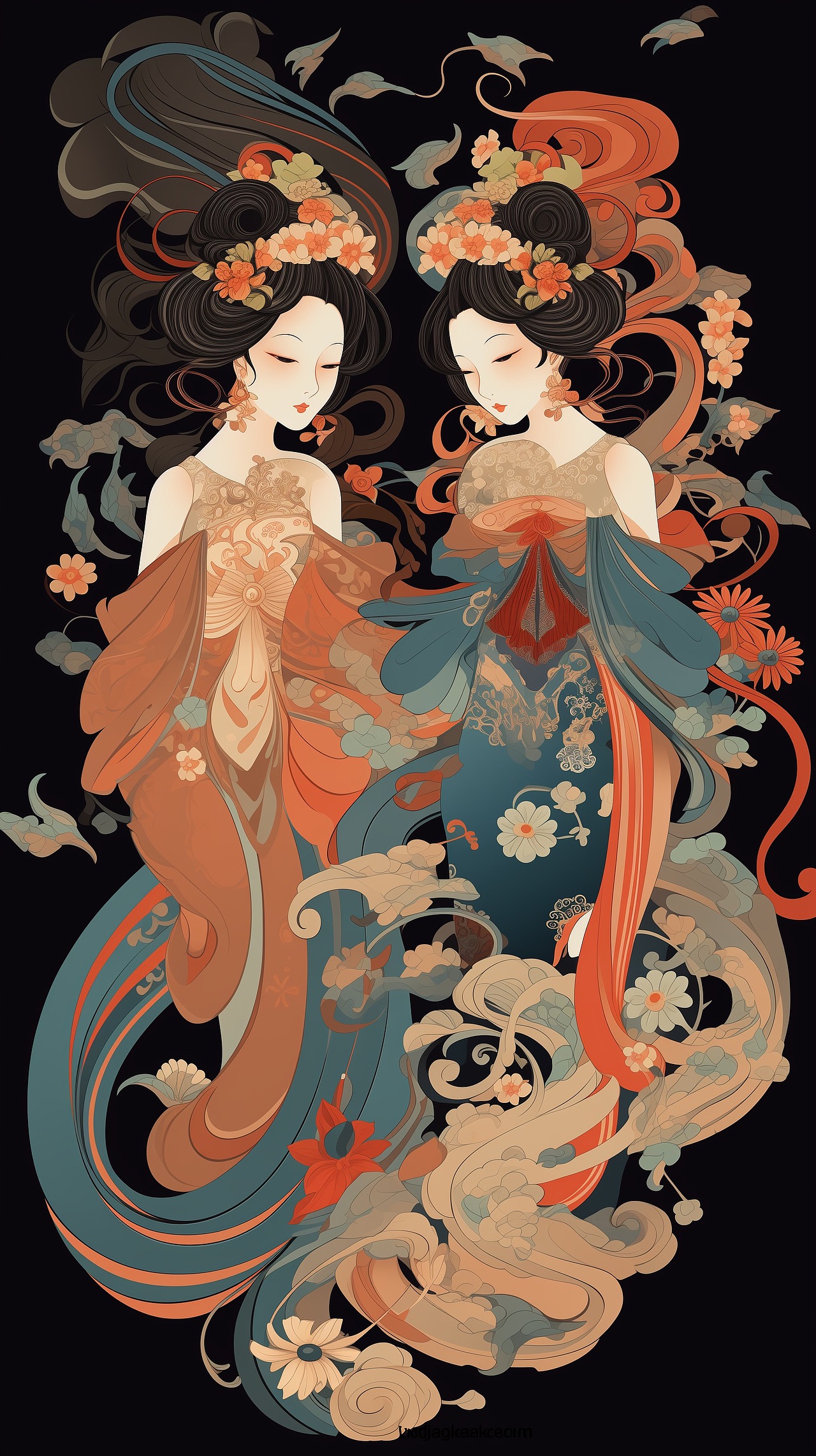AI绘图——敦煌风插画