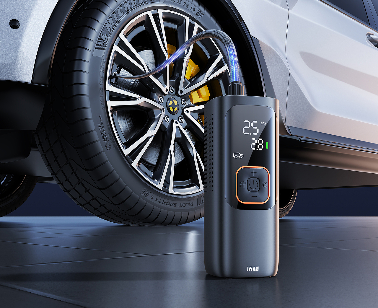 NW01-P双模式多功能充气泵（图ZMzg1NDgzOTY4） - 电商 - 站酷设计师沃橙成果展示组原创素材 - 站酷ZCOOL