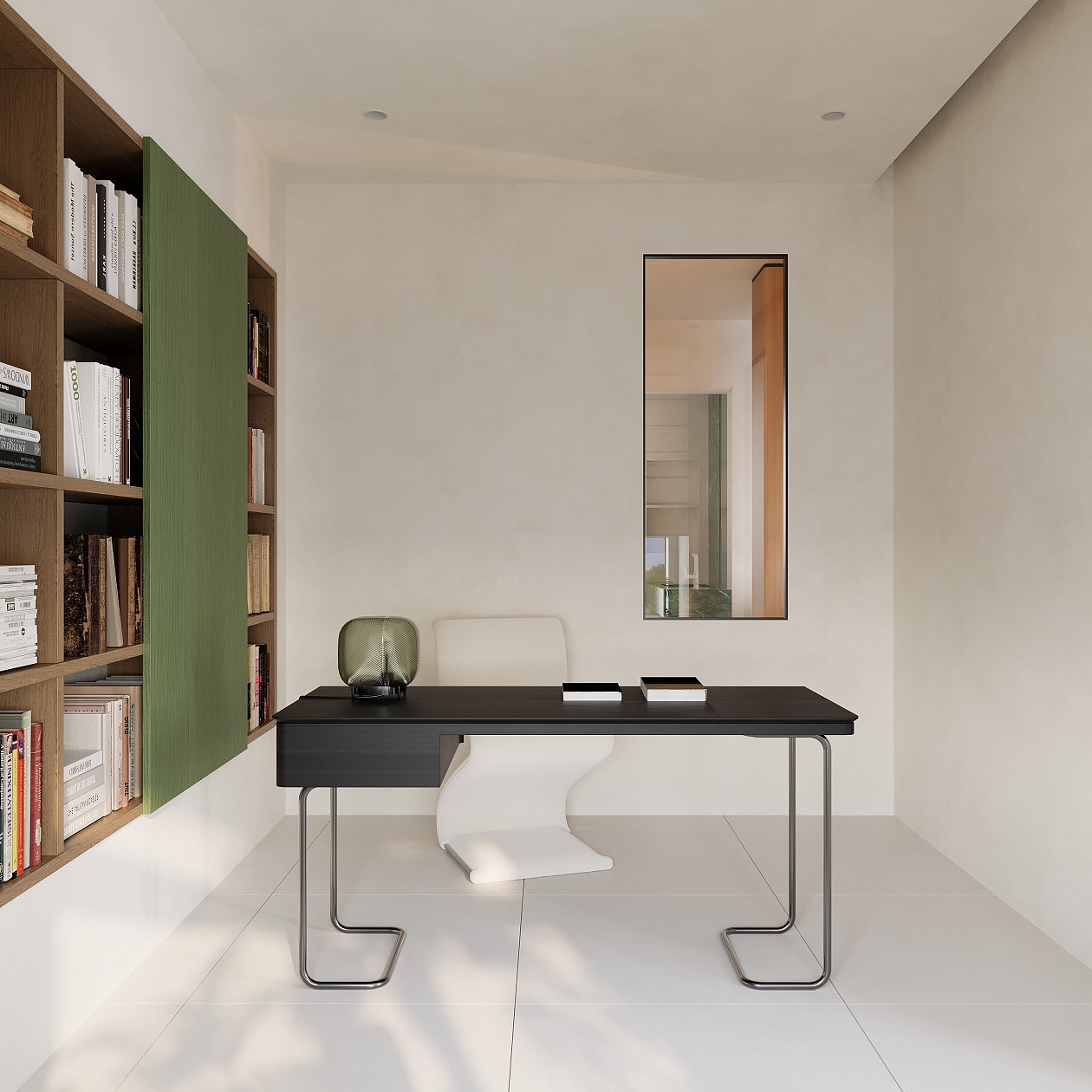 现代奶油风客餐厅效果图表现