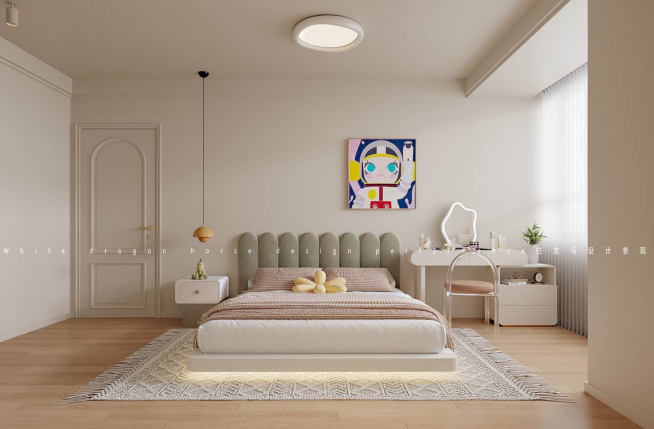 现代奶油家装案例