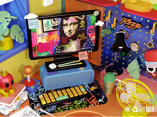 C4D设计丨我的小屋