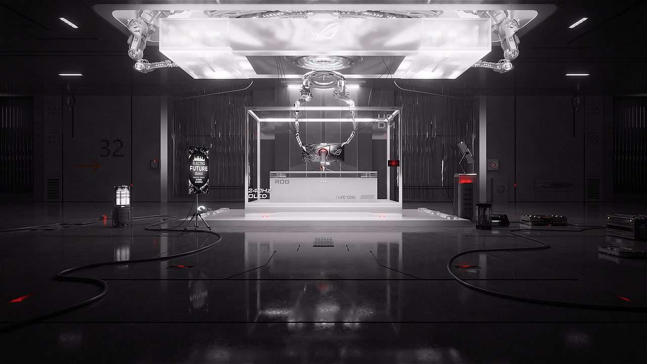 ROG: The Chosen One PG32UCDM OLED屏幕 临摹（图ZMzg1NTE5MTQw） - 产品 - 站酷设计师旧忆晨曦原创素材 - 站酷ZCOOL