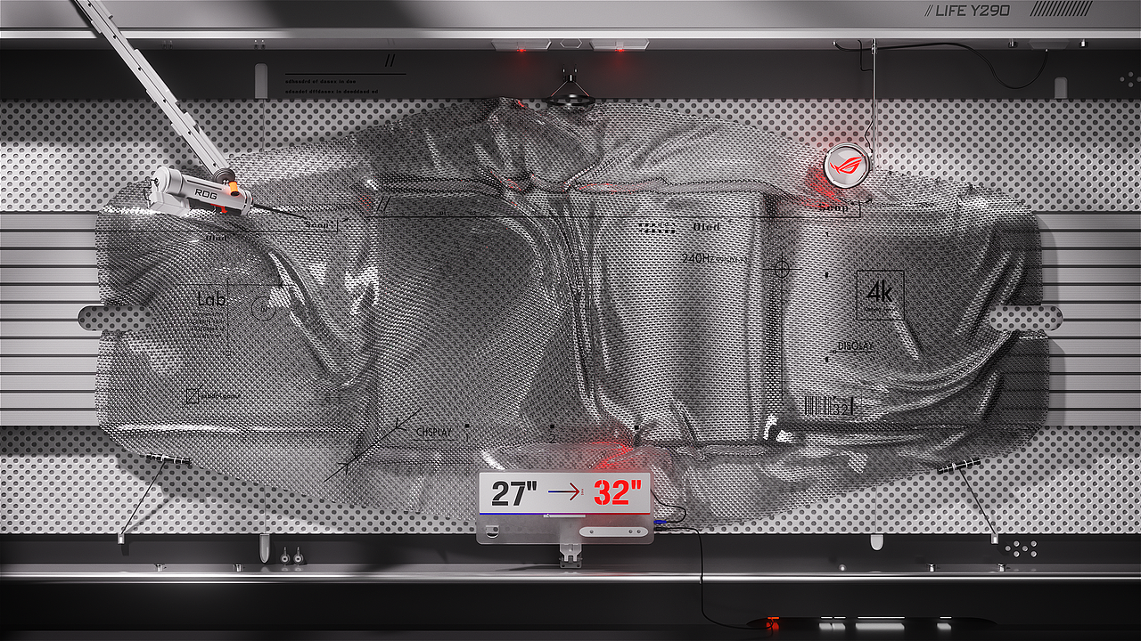 ROG: The Chosen One PG32UCDM OLED屏幕 临摹（图ZMzg1NTE5MTYw） - 产品 - 站酷设计师旧忆晨曦原创素材 - 站酷ZCOOL