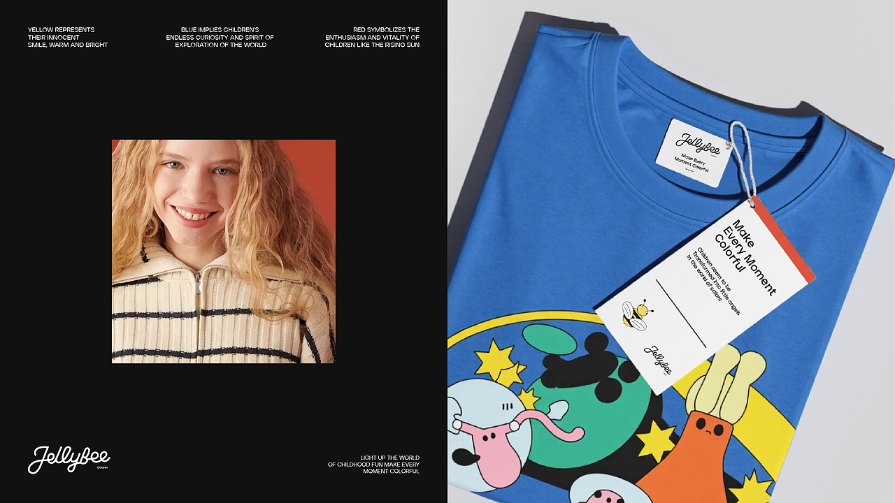 品牌視覺(jué)設(shè)計(jì)｜童裝品牌Jellybee（圖ZMzg1NTIwNDc2） - 品牌 - 站酷設(shè)計(jì)師池恩Sylvia原創(chuàng)素材 - 站酷ZCOOL