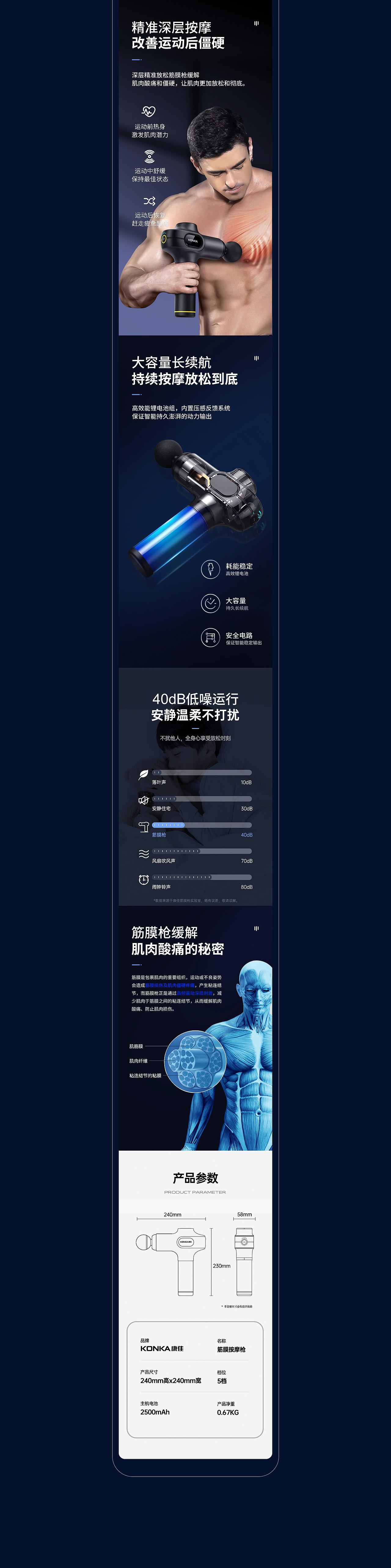 筋膜枪详情页设计