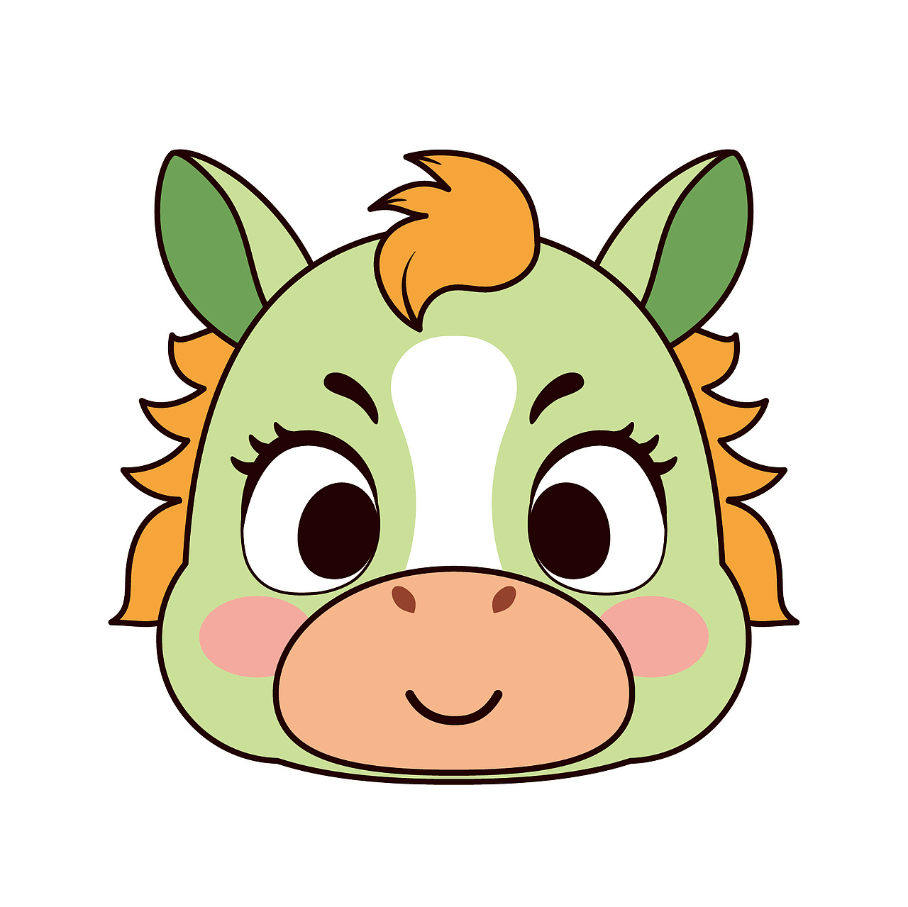 小马驹萌萌 生肖IP卡通形象插画设计马年插画（图ZMzg1NTMzMDcy） - 商业插画 - 站酷设计师阿茹生肖IP原创素材 - 站酷ZCOOL