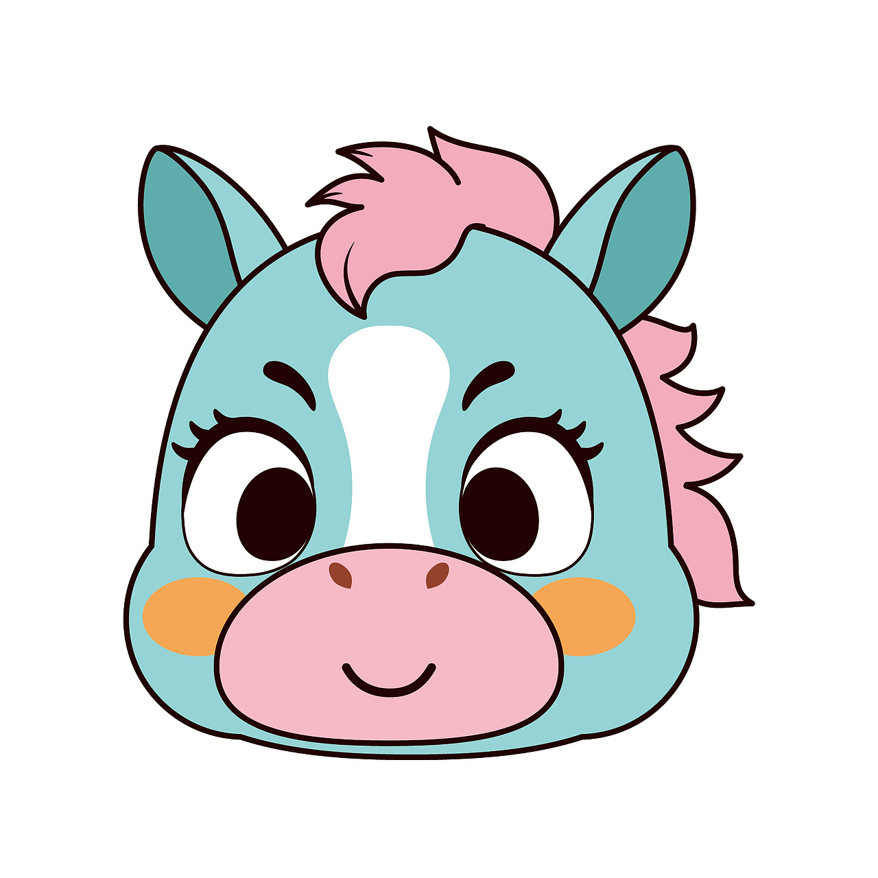 小马驹萌萌 生肖IP卡通形象插画设计马年插画（图ZMzg1NTMzMDEy） - 商业插画 - 站酷设计师阿茹生肖IP原创素材 - 站酷ZCOOL