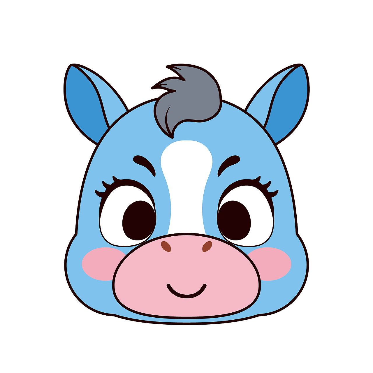 小马驹萌萌 生肖IP卡通形象插画设计马年插画（图ZMzg1NTMyOTY4） - 商业插画 - 站酷设计师阿茹生肖IP原创素材 - 站酷ZCOOL