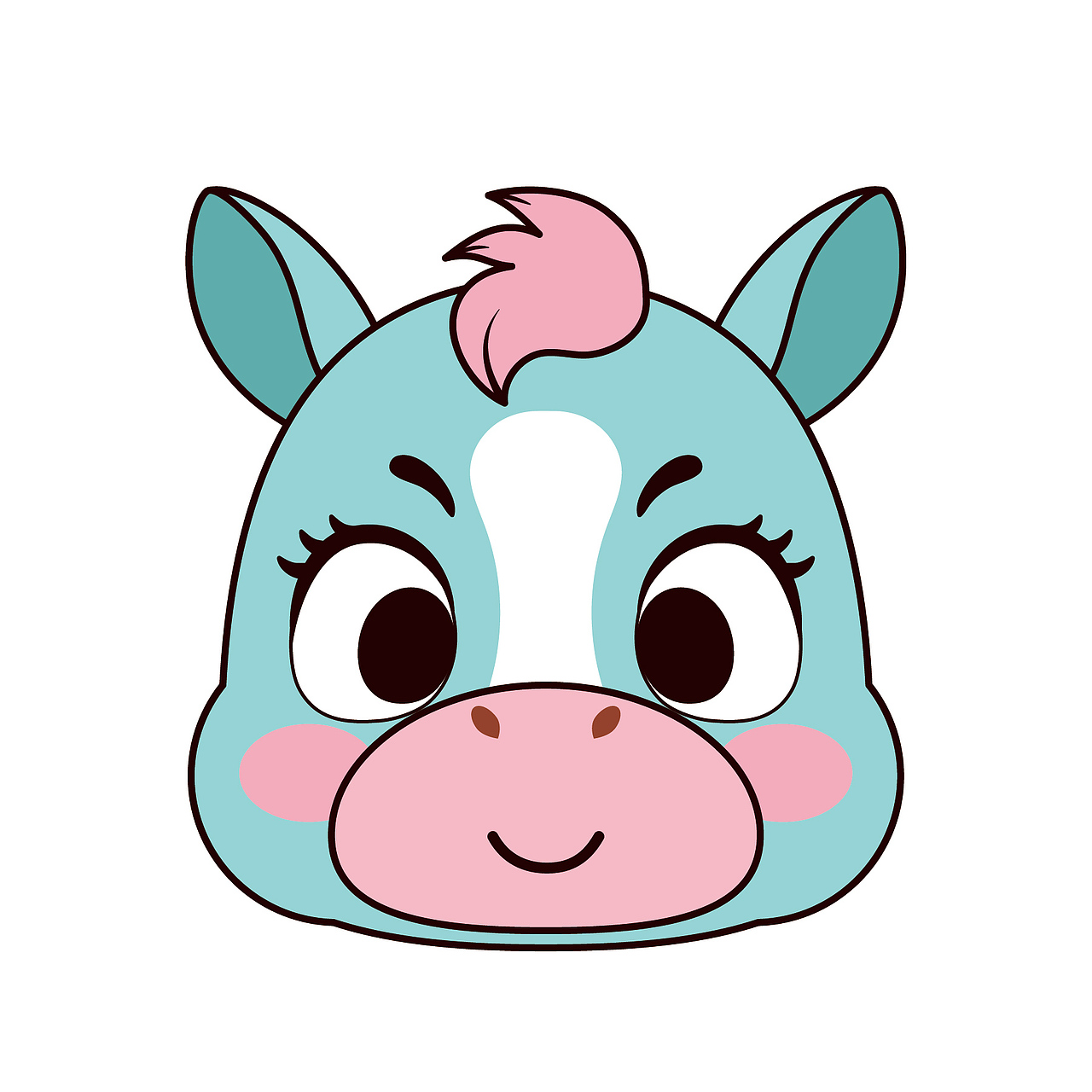 小马驹萌萌 生肖IP卡通形象插画设计马年插画（图ZMzg1NTMyOTY0） - 商业插画 - 站酷设计师阿茹生肖IP原创素材 - 站酷ZCOOL