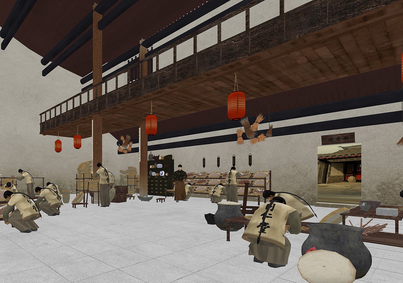 古代同仁堂药房制药场景SU模型下载（图ZMzg1NTM0NzU2） - 商业空间设计 - 站酷设计师素模网原创素材 - 站酷ZCOOL