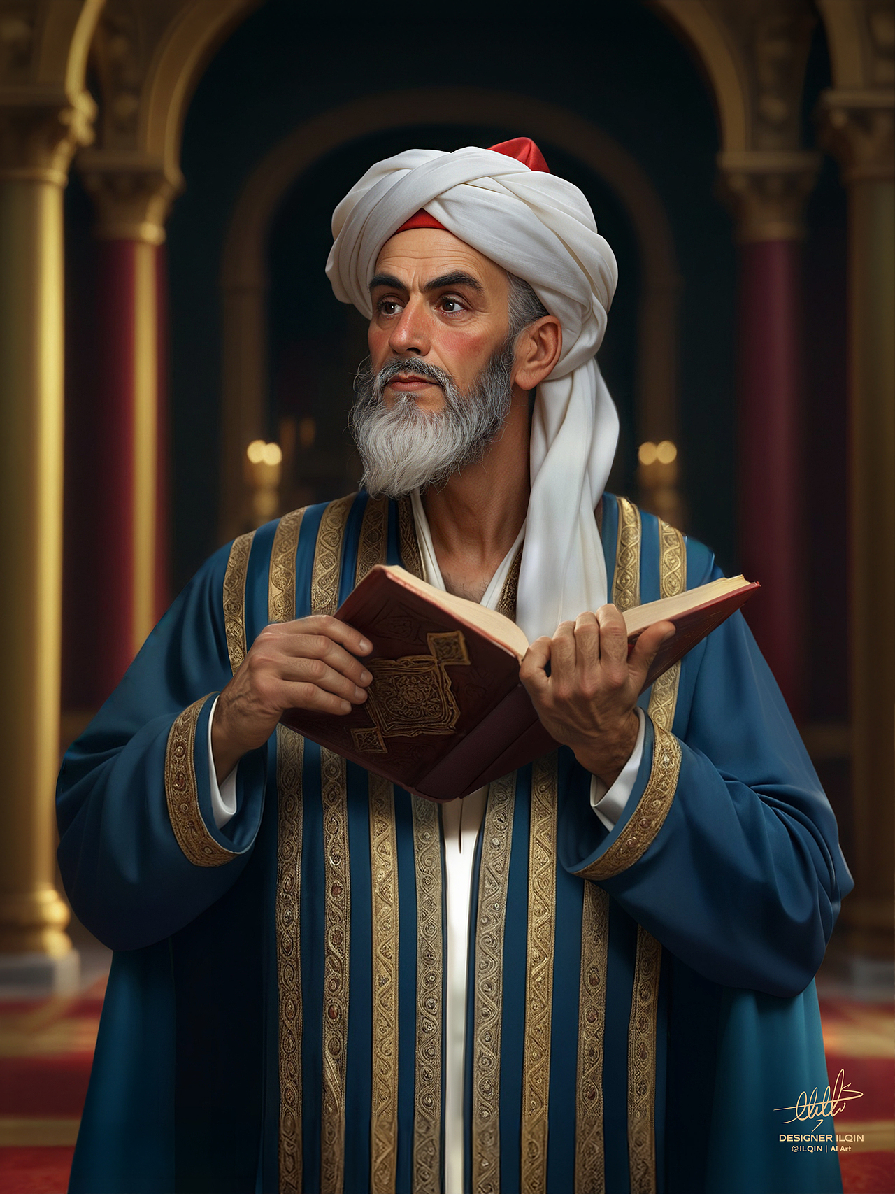 用AI重现经典：玉素甫·哈斯·哈吉甫 Yusup Has Hajip（图ZMzg1NTQxODU2） - AI作品 - 站酷设计师设计师ILQIN原创素材 - 站酷ZCOOL
