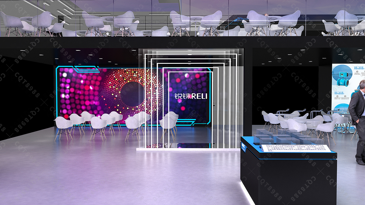 科技展台设计,CFME水泵管阀展,流体机械展展台设计（图ZMzg1NTQ2NDU2） - 展陈设计 - 站酷设计师展台设计原创素材 - 站酷ZCOOL