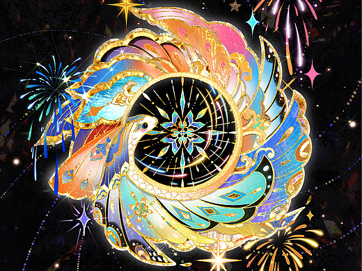 🎆烟花蛇舞